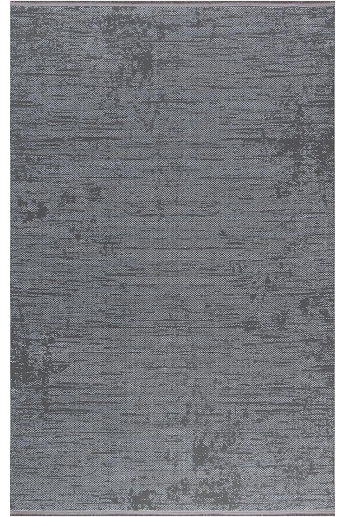 Padişah Aspen 63524 Gri 2 mm Polyester Toz Tutmaz Yıkanabilir İnce Dikdörtgen Makine Dokuma Salon Halısı 160x230 cm