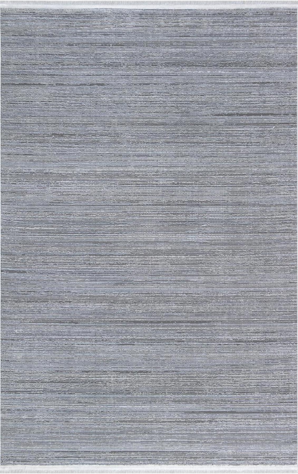 Padişah Aspen 62746 Gri 6 mm Polyester Toz Tutmaz Yıkanabilir İnce Kaymaz Dikdörtgen Makine Dokuma Salon Halısı 160x230 cm