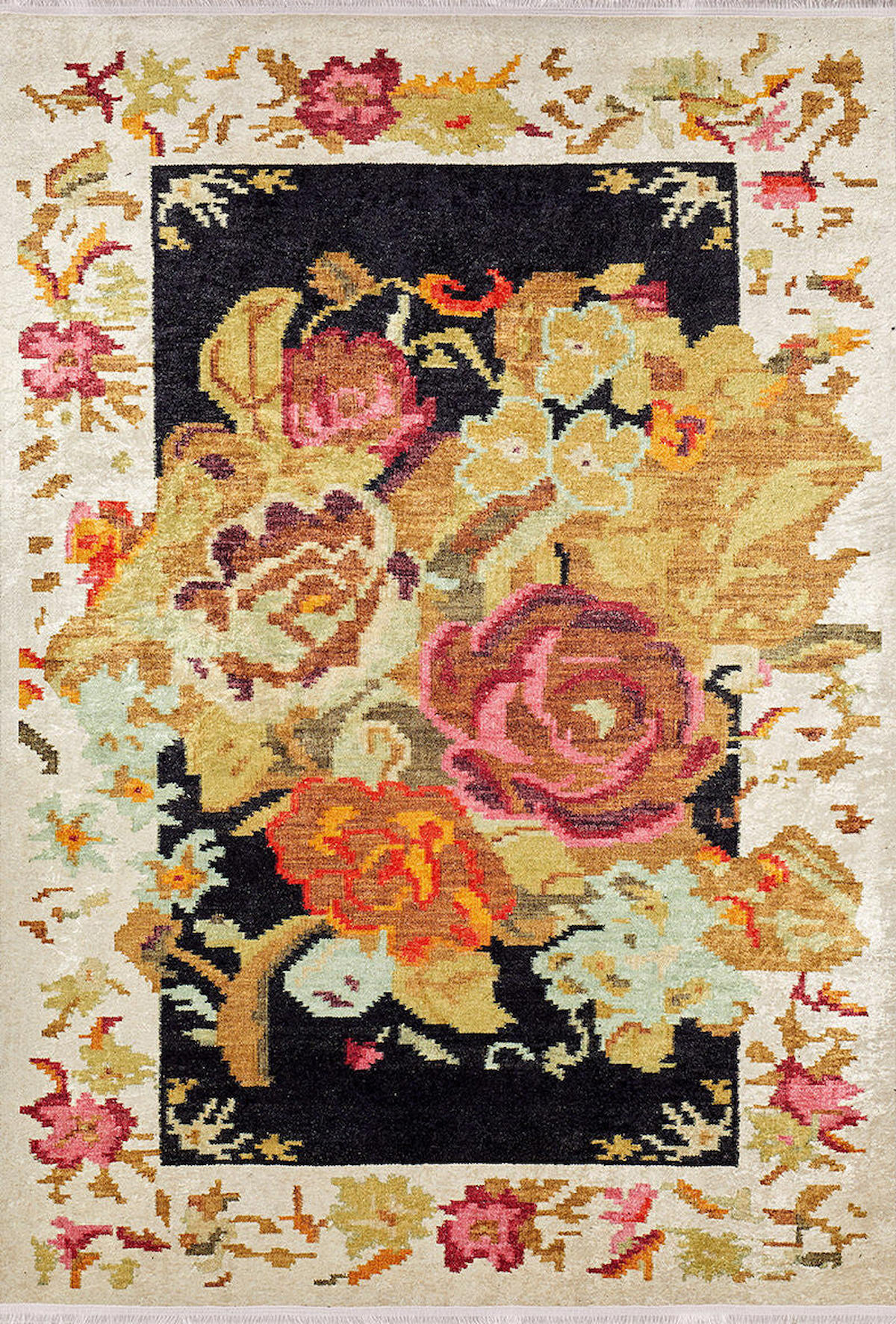 Halı Atölyesi HK095 Bej 5 mm Pamuk Yıkanabilir Kaymaz Taban Dikdörtgen Makine Dokuma Halı 180x300 cm