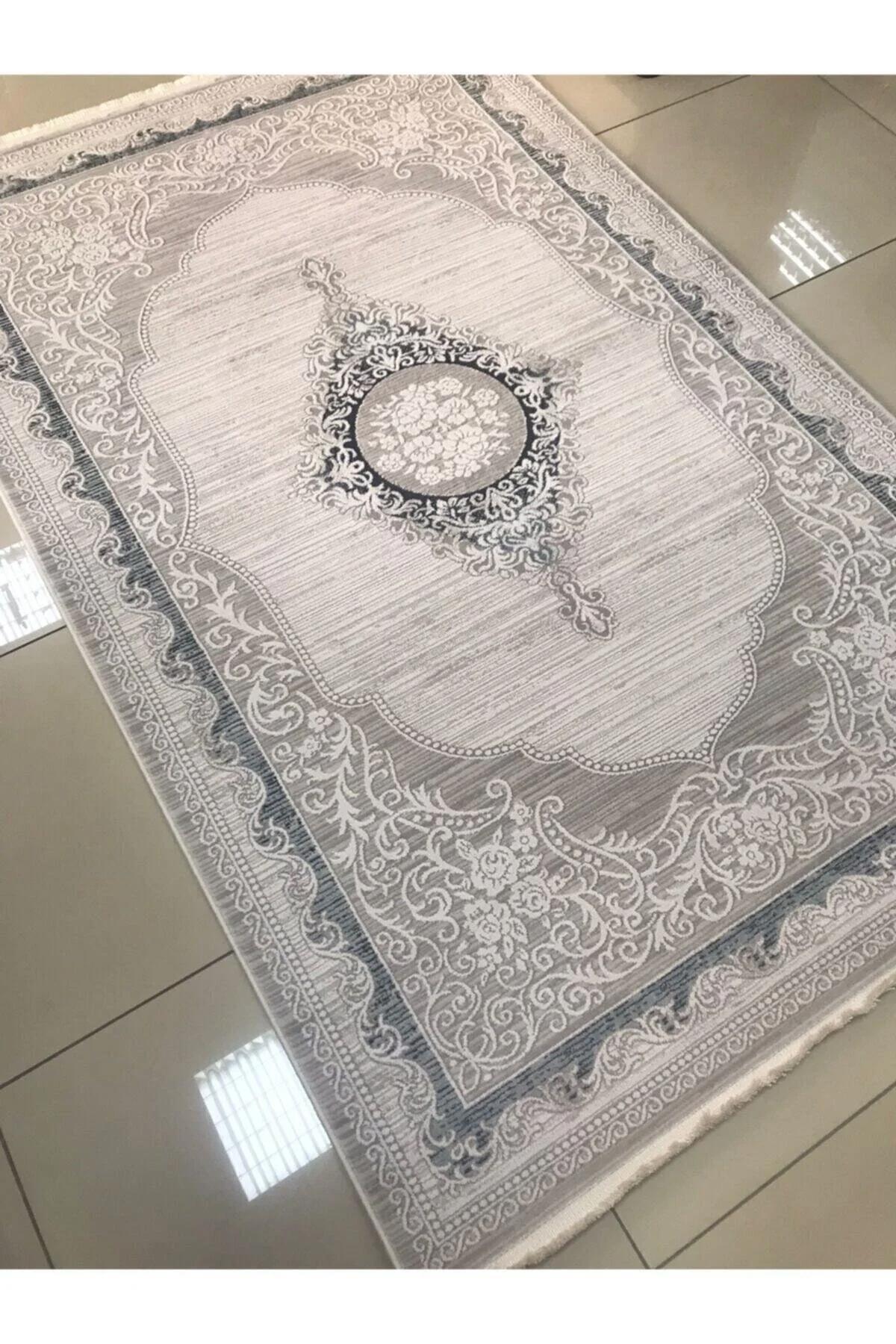 Padişah Sümela 34934 Çok Renkli 11 mm Akrilik Antialerjenik İnce Kaymaz Makine Dokuma Salon Halısı 100x200 cm