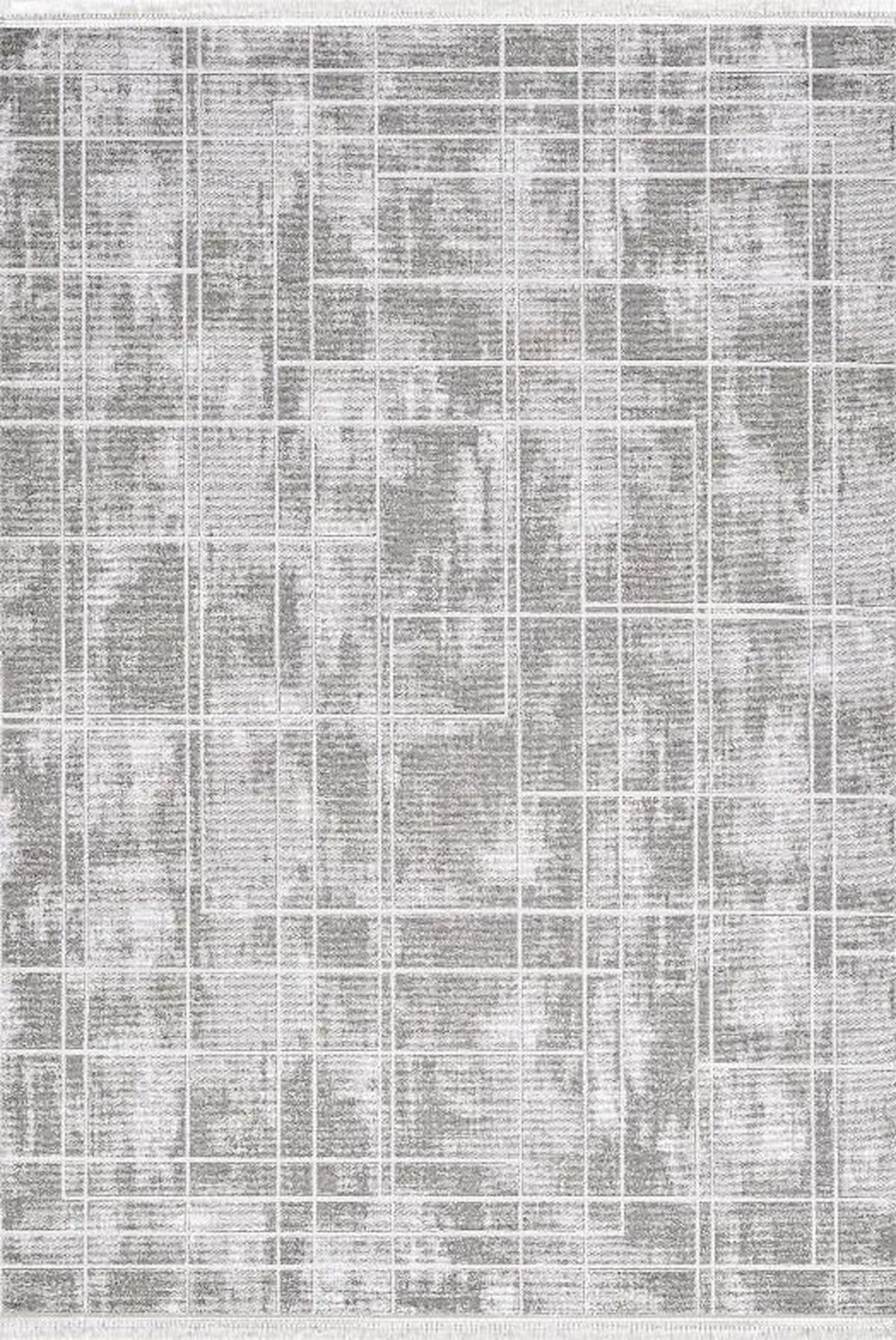Atlas Halı Mondeo JD02C Bej-Krem 0.6 mm Akrilik Yıkanabilir İnce Kaymaz Jüt Taban Dikdörtgen Makine Dokuma Salon Halısı 100x200 cm