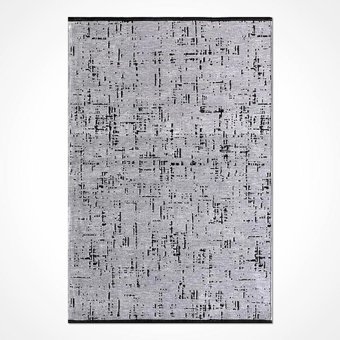 Crea Halı Antakya AU005 Krem 4 mm Polyester Toz Tutmaz Yıkanabilir İnce Pamuk Taban Dikdörtgen Makine Dokuma Salon Halısı 120x180 cm
