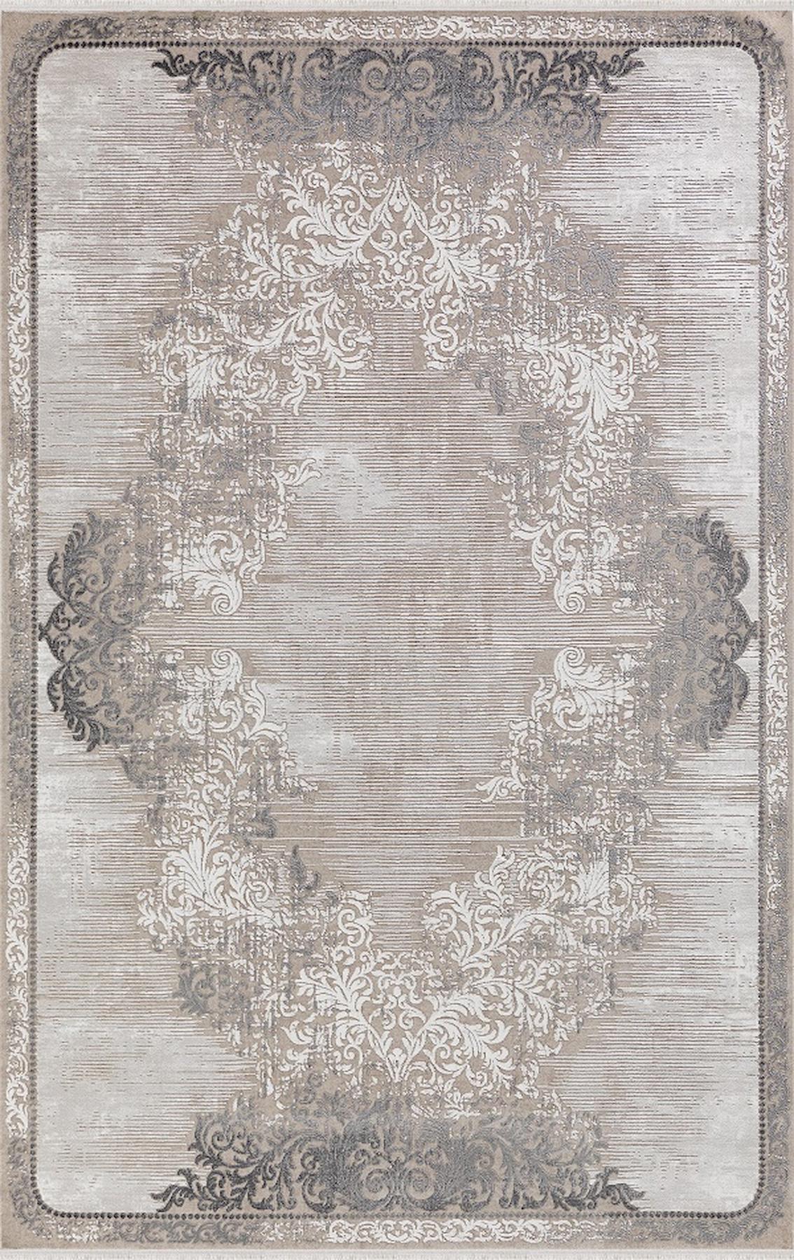 Merinos  Thales 31941 Çok Renkli 11 mm Akrilik Yıkanabilir Kalın Kaymaz Dikdörtgen Makine Dokuma Salon Halısı 120x200 cm