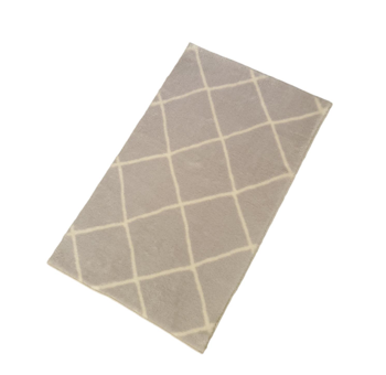 Jassrug Royal Gri 15 mm Polyester Yıkanabilir Kalın Kaymaz Taban Dikdörtgen Makine Dokuma Halı 160x230 cm