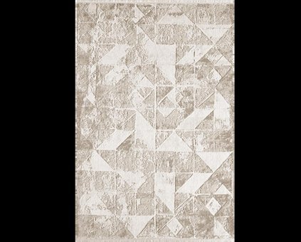 Royal Halı Lootus LO04E Krem 10 mm Akrilik Toz Tutmaz Yıkanabilir Kalın Kaymaz Lateks Taban Dikdörtgen Makine Dokuma Salon Halısı 120x200 cm