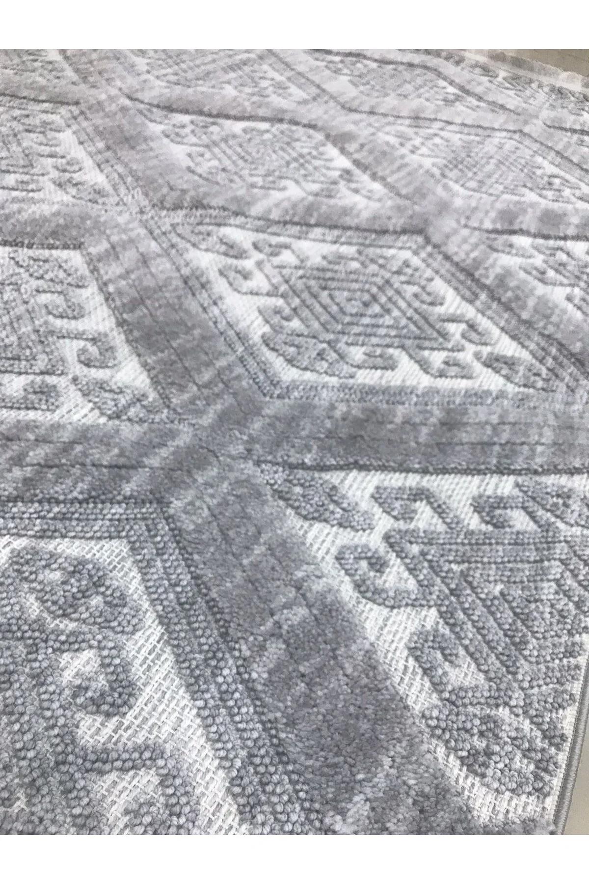 Padişah Ferida 61580 Krem 12 mm Polyester Antibakteriyel Yıkanabilir Dikdörtgen Makine Dokuma Salon Halısı 150x233 cm