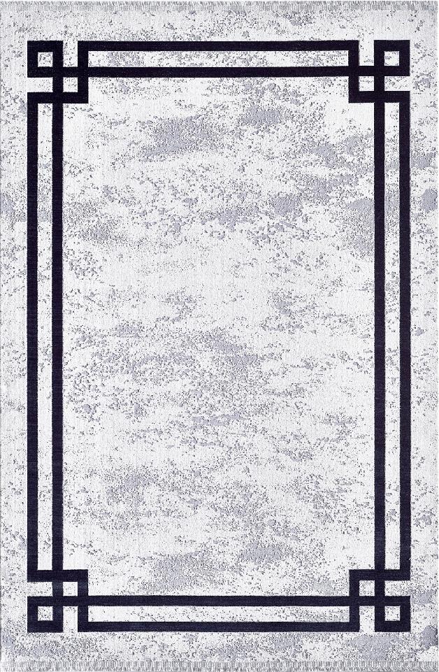 Pierre Cardin La Vita QT07D Çok Renkli 7 mm Akrilik Yumuşak Yıkanabilir İnce Kaymaz Dikdörtgen Makine Dokuma Salon Halısı 80x120 cm