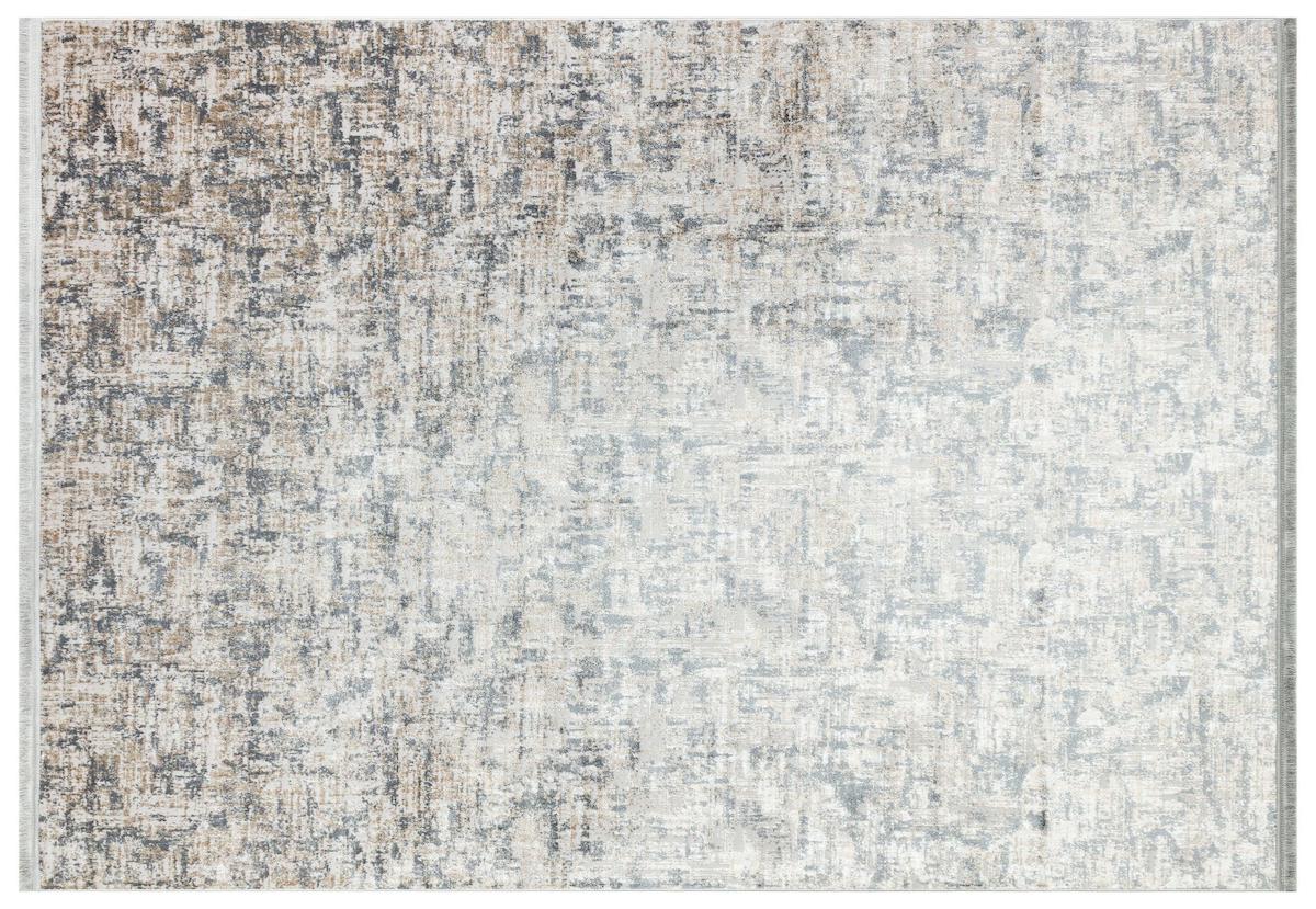 Apex Lucca 6042 Antrasit Pamuk Yıkanabilir İnce Kaymaz Jüt Taban Dikdörtgen Makine Dokuma Salon Halısı 80x200 cm
