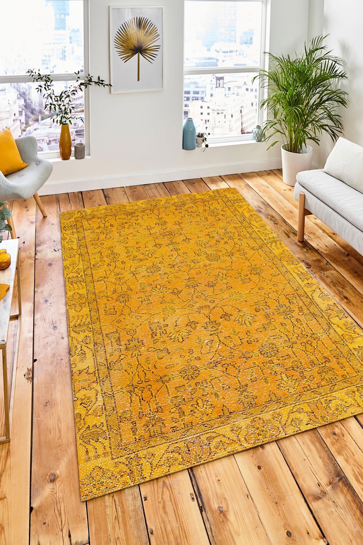 Aida Home Ginato Krem 0.5 mm Pamuk Antibakteriyel Yıkanabilir Kaymaz Dikdörtgen Makine Dokuma Salon Halısı 200x290 cm