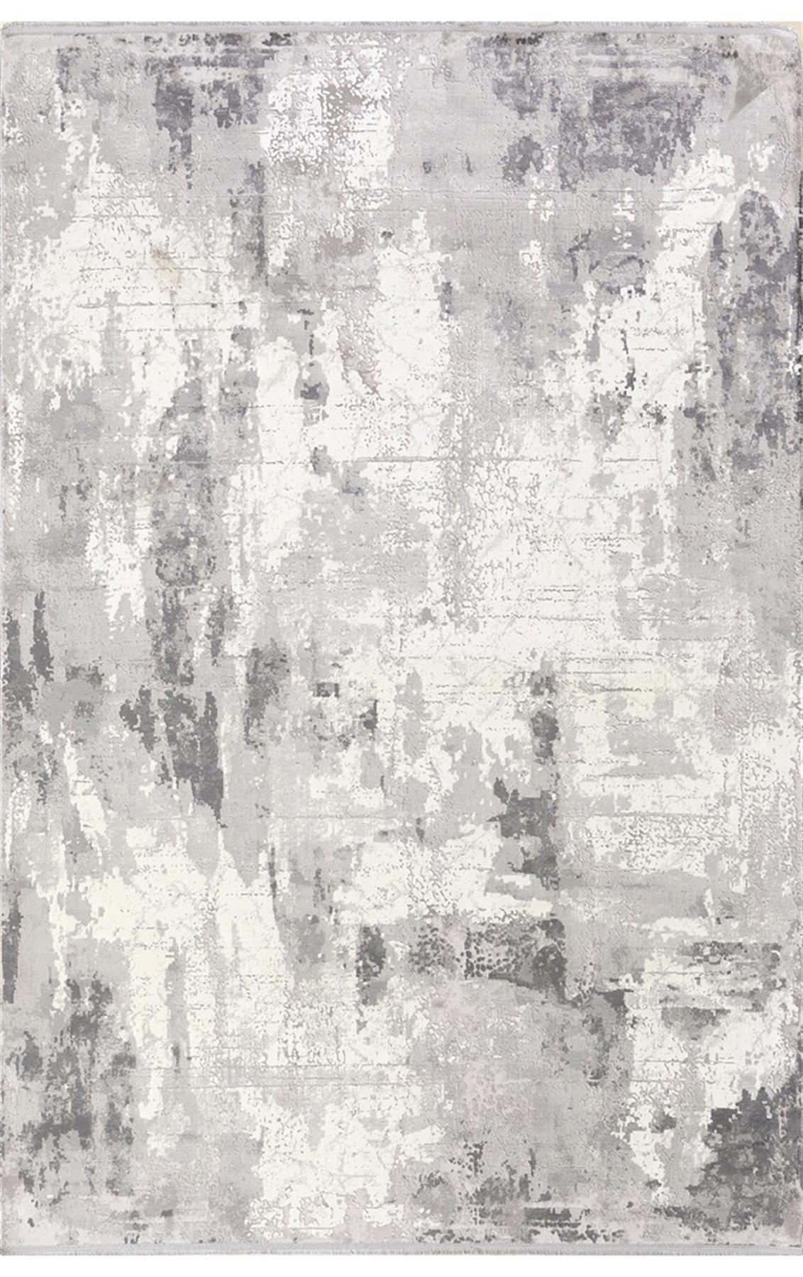 Dinarsu Cobalt 31867 Gri 7 mm Akrilik Silinebilir Yıkanabilir Orta Kaymaz Dikdörtgen Makine Dokuma Salon Halısı 200x300 cm
