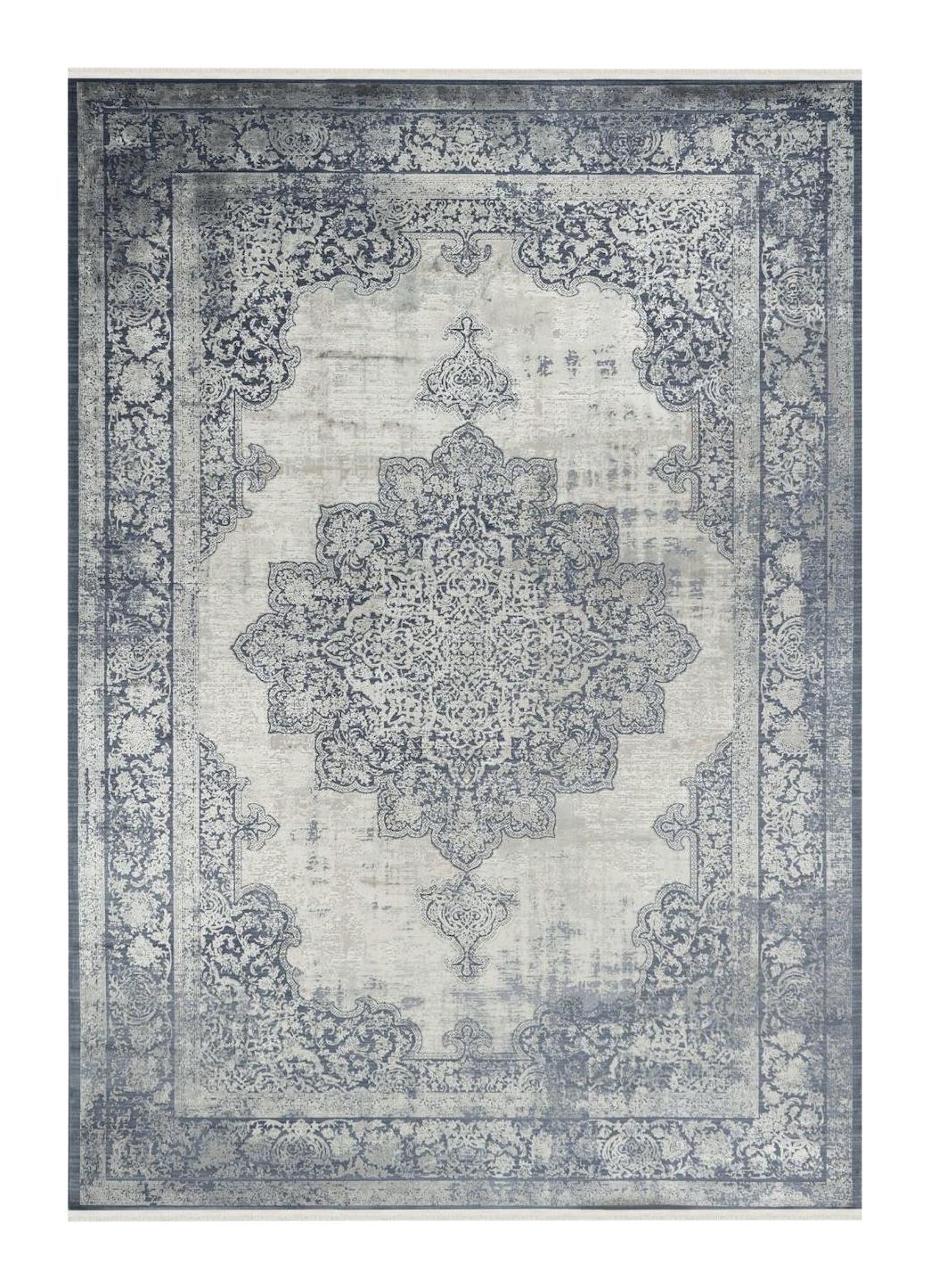 Apex Aura 2892 Çok Renkli Viskon Yıkanabilir İnce Kaymaz Jüt Taban Dikdörtgen Makine Dokuma Salon Halısı 100x150 cm