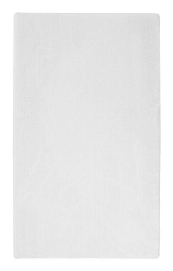 Dijidekor Beyaz 7 mm Polipropilen Antibakteriyel Yıkanabilir Orta Kaymaz Dot Taban Dikdörtgen Makine Dokuma Oturma Odası Halısı 80x150 cm