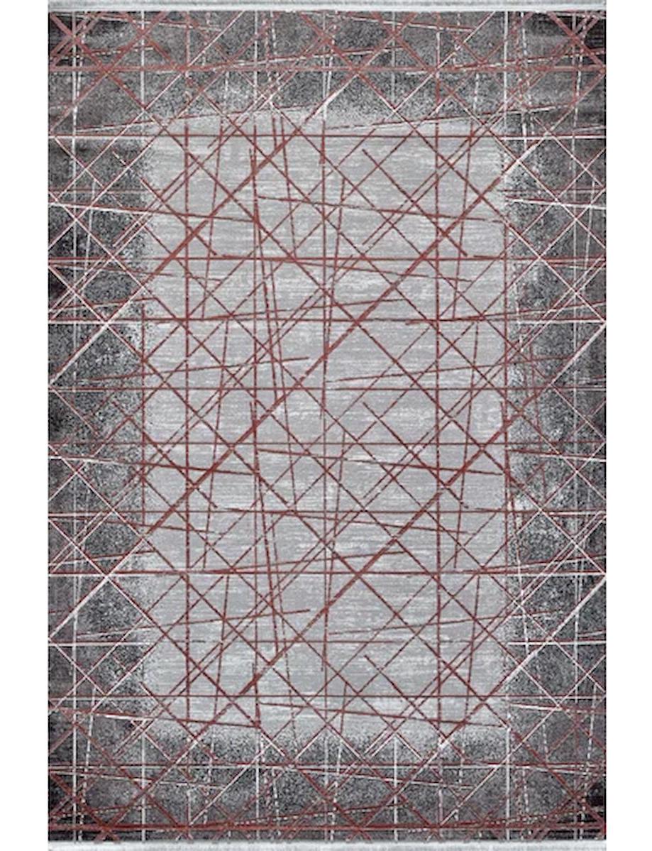 Royal Halı Elite QE05C Krem 7 mm Viskon Toz Tutmaz Yıkanabilir Kalın Kaymaz Lateks Taban Dikdörtgen Makine Dokuma Salon Halısı 160x230 cm