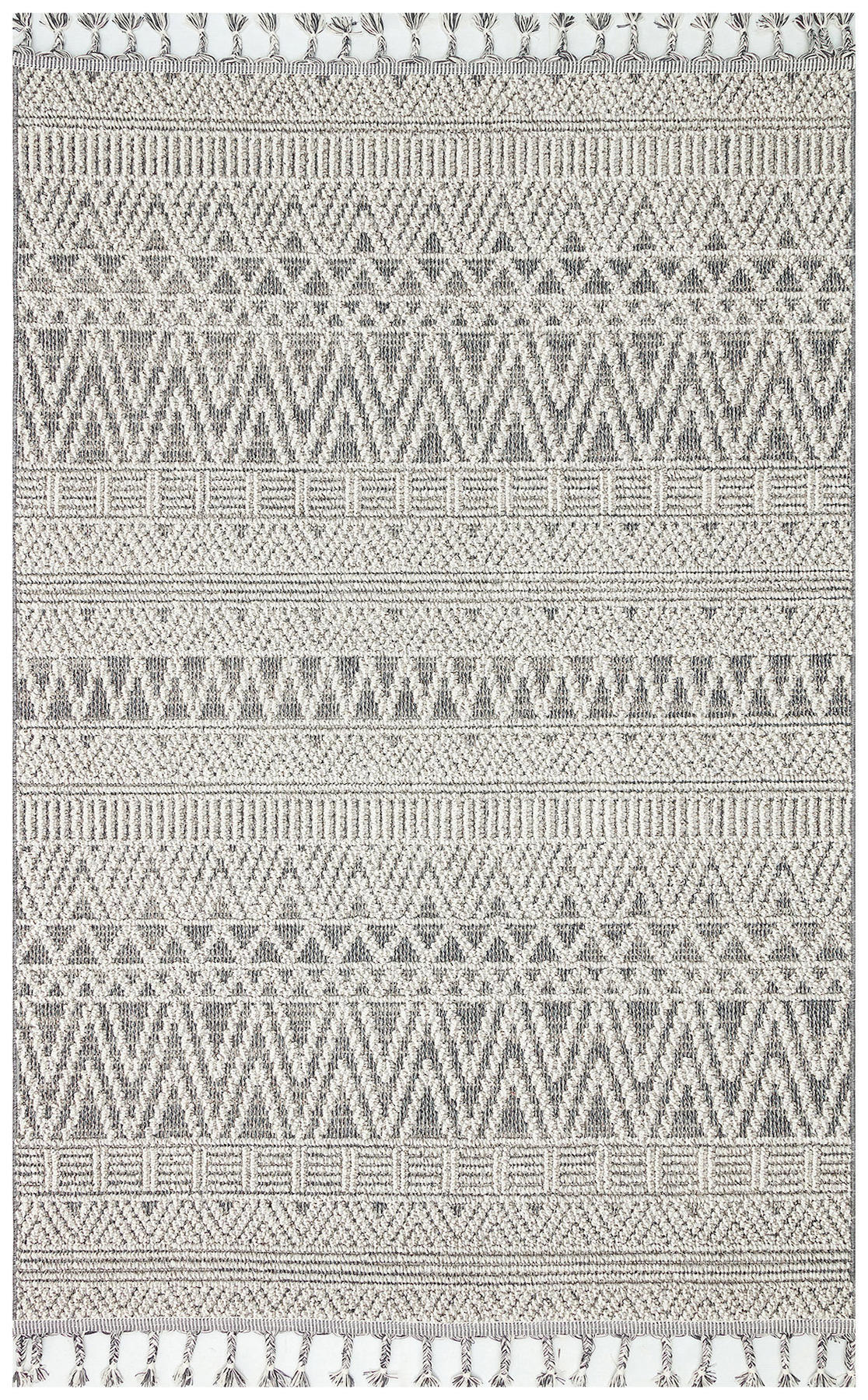 Eko Halı Soho SH14 Gri 10 mm Polipropilen Silinebilir Yıkanabilir Orta Kaymaz Dikdörtgen Makine Dokuma Oturma Odası-Salon Halısı 200x300 cm