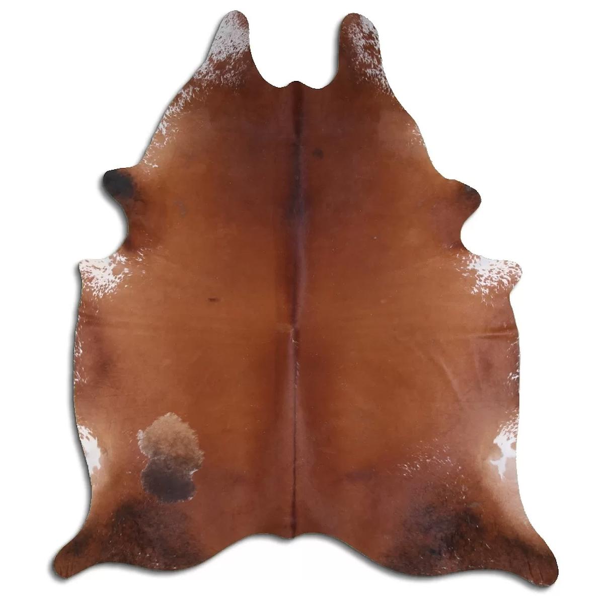Fiesta Leather Art 63123 Çok Renkli 51 mm Deri Toz Tutmaz Yıkanabilir İnce Kaymaz Deri Taban Oval Makine Dokuma Salon Halısı 140x160 cm