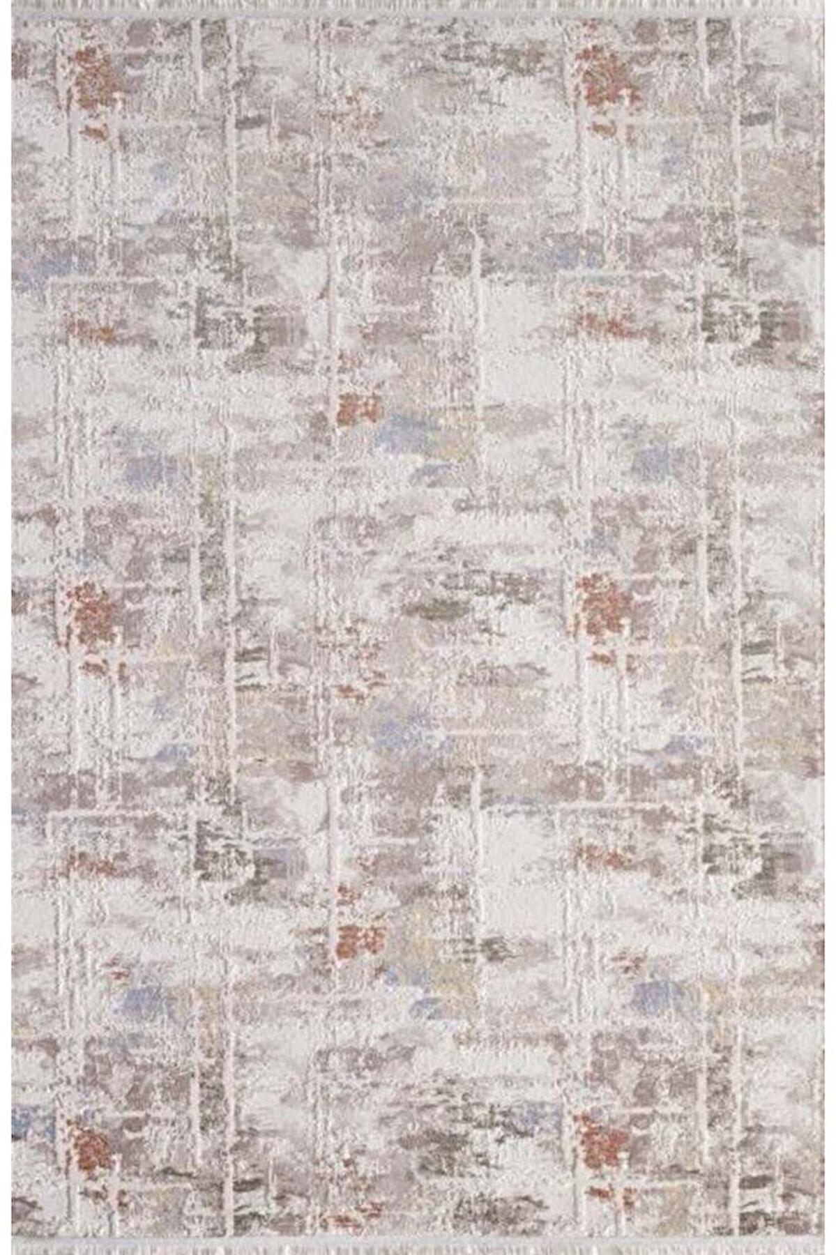Gümüşsuyu NovaStyle 11470 Çok Renkli 6 mm Pamuk Toz Tutmaz Yıkanabilir İnce Kaymaz Dikdörtgen Makine Dokuma Salon Halısı 156x230 cm