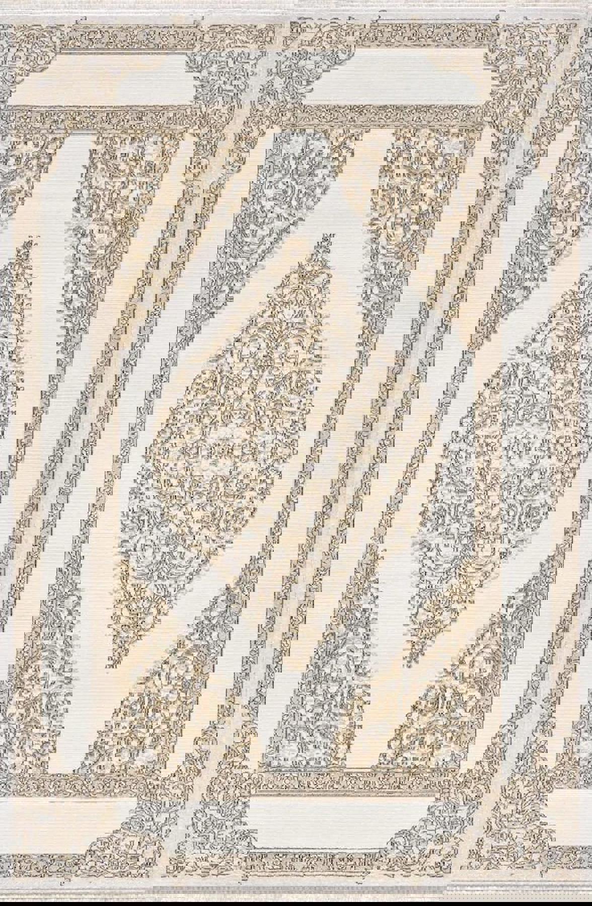 Pierre Cardin Prime JA07B Bej-Kahverengi 0.8 mm Akrilik Antibakteriyel Yıkanabilir İnce Kaymaz Dikdörtgen Makine Dokuma Salon Halısı 80x150 cm