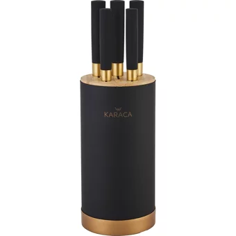 Karaca Woodland Black 6 Parça Bıçak Seti