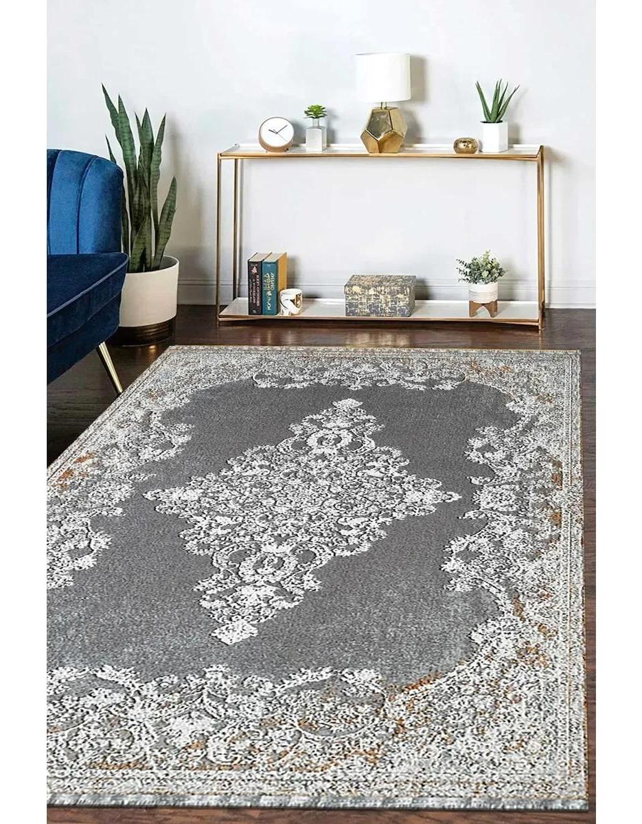 Atlas Halı Aster AQ03B Krem 0.6 mm Akrilik Yıkanabilir İnce Kaymaz Jüt Taban Dikdörtgen Makine Dokuma Salon Halısı 200x290 cm