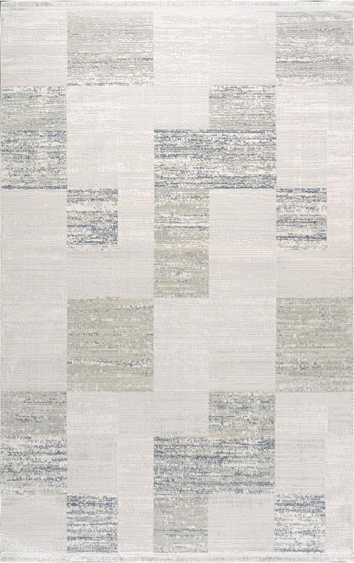 Padişah Aspen 62751 Mavi 6 mm Polyester Toz Tutmaz Yıkanabilir İnce Kaymaz Dikdörtgen Makine Dokuma Salon Halısı 120x180 cm
