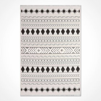 Crea Halı Almira 11411 Krem 8 mm Polyester Toz Tutmaz Yıkanabilir Orta Dikdörtgen Makine Dokuma Salon Halısı 200x200 cm