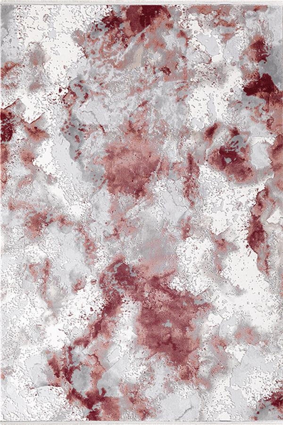 Efsane Halı Astra 31978 Bordo 13 mm Akrilik Silinebilir Yıkanabilir Kalın Kaymaz Dikdörtgen Makine Dokuma Oturma Odası Halısı 80x150 cm