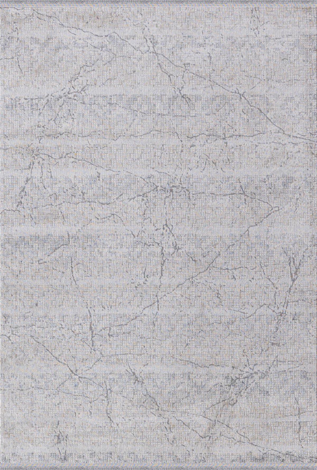 Dinarsu Vintage 36441 Gri 5 mm Polyester Silinebilir Yıkanabilir İnce Kaymaz Dikdörtgen Makine Dokuma Salon Halısı 200x300 cm