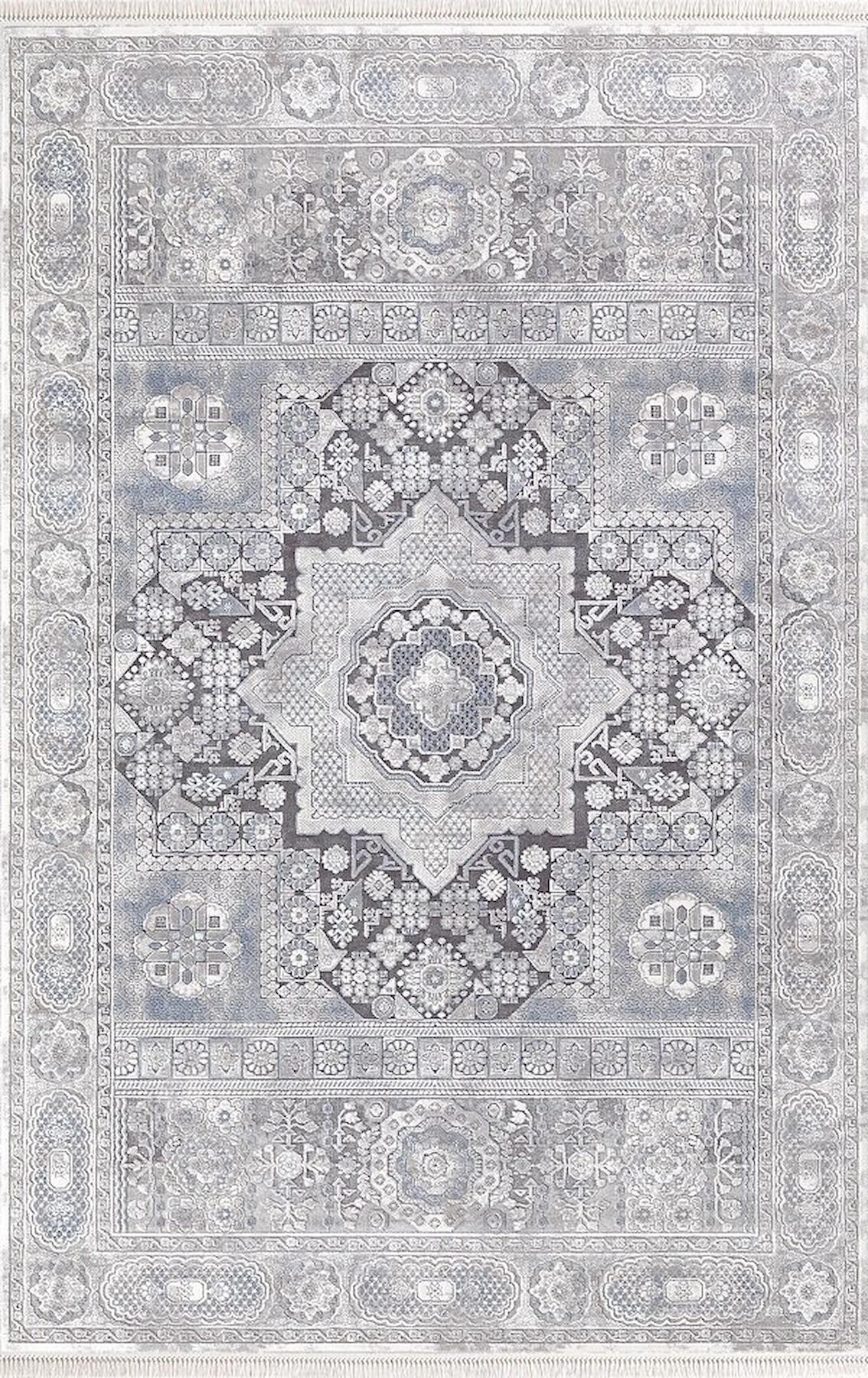 Merinos Rodin 31920 Krem 11 mm Akrilik Toz Tutmaz Yıkanabilir Kalın Kaymaz Dikdörtgen Makine Dokuma Salon Halısı 100x150 cm