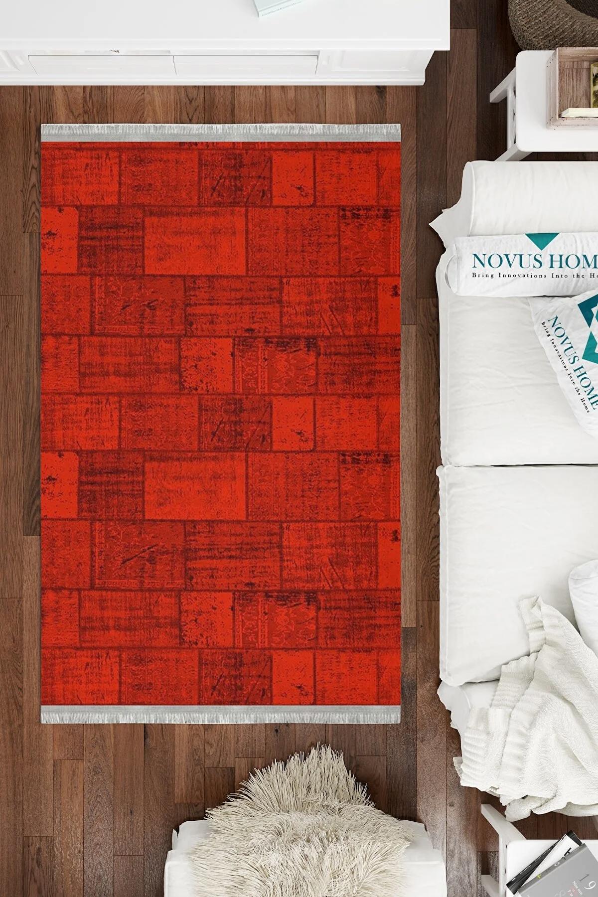 Novus Home Punto Serisi Krem 7 mm Polyester Antibakteriyel-Toz Tutmaz-Yalıtıma Yardımcı Yıkanabilir İnce Kaymaz Taban Yuvarlak Makine Dokuma Antre-Salon-Yatak Odası Halısı 120x180 cm