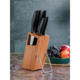 Cooker CKR-2830 6 Parça Çelik Bıçak Seti - Siyah-89