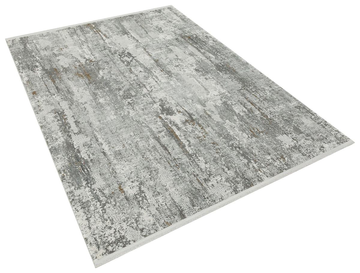 Apex Aura 2811 Çok Renkli Viskon Yıkanabilir İnce Kaymaz Jüt Taban Dikdörtgen Makine Dokuma Salon Halısı 80x120 cm