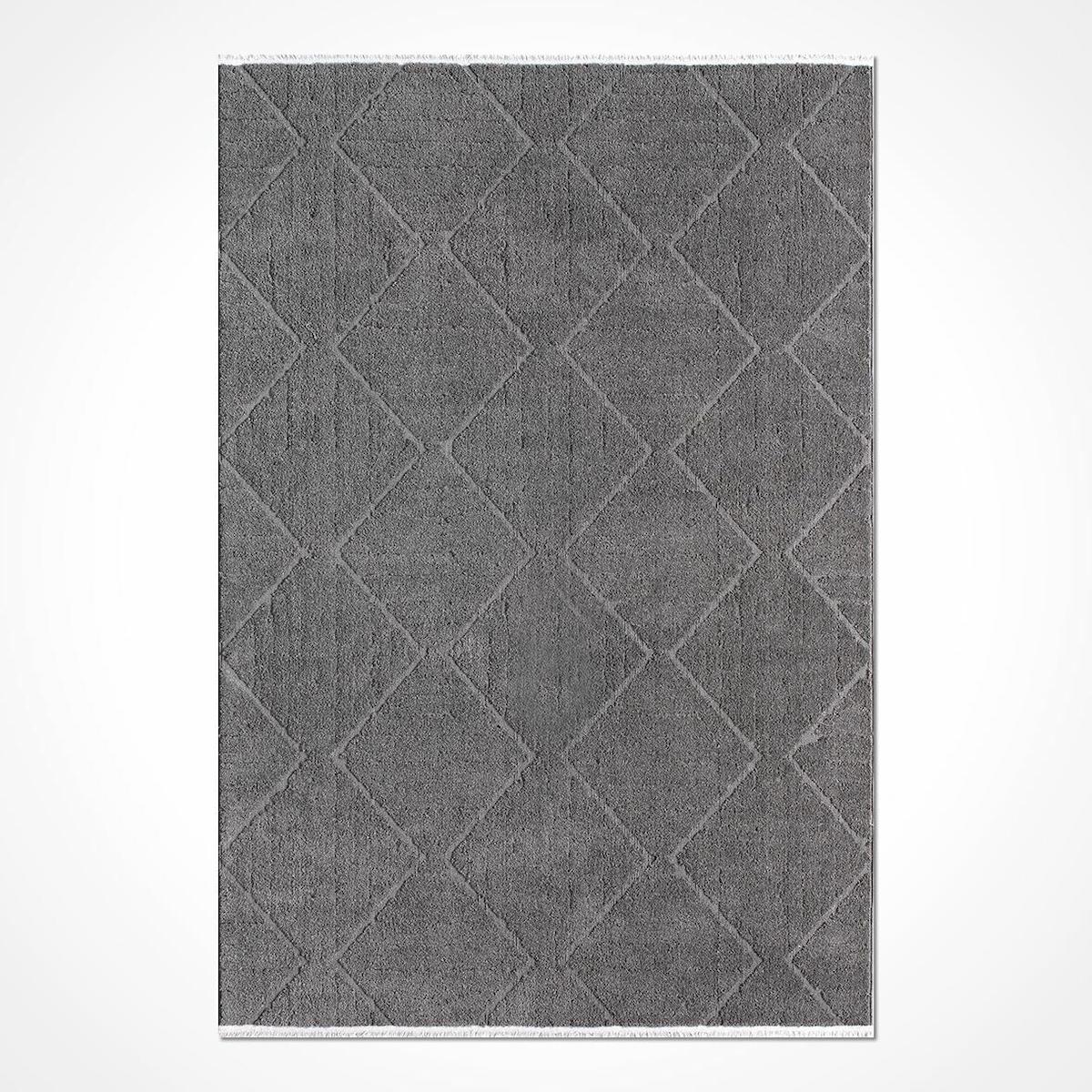 Crea Halı Juiz JU003 Krem 10 mm Pamuk-Polyester Toz Tutmaz Yıkanabilir Orta Dikdörtgen Makine Dokuma Salon Halısı 80x200 cm