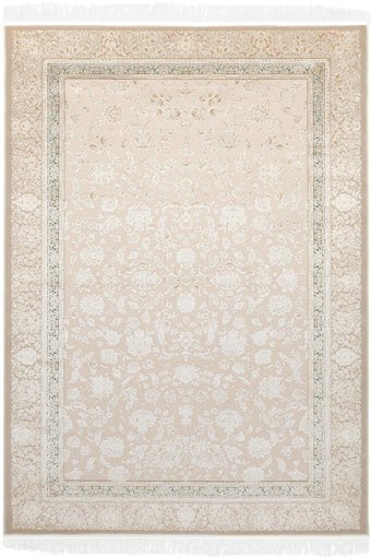 La Boutique Nilüfer NF05 Krem 7 mm Viskon Toz tutmaz Yıkanabilir İnce Kaymaz Dikdörtgen Makine Dokuma Salon Halısı 80x500 cm