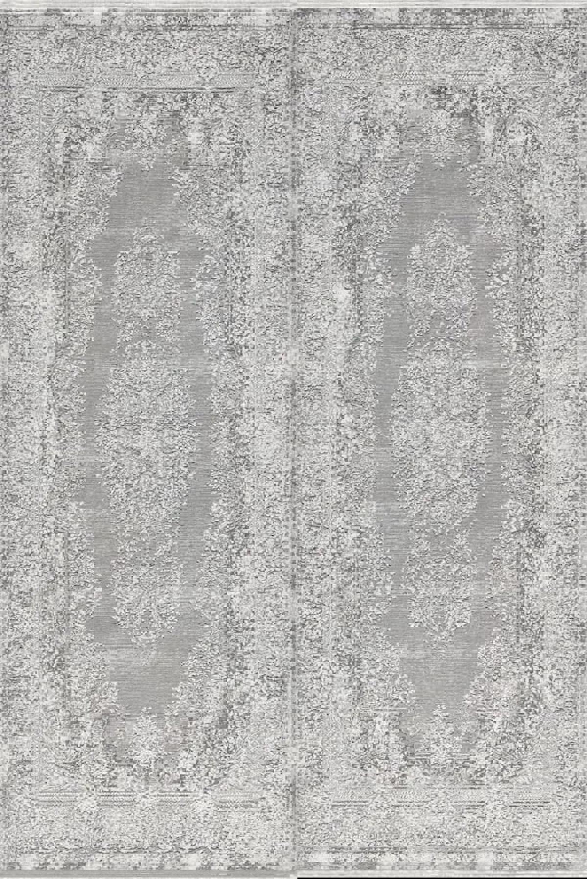 Atlas Halı Times TQ08A Gri 0.6 mm Akrilik Yıkanabilir İnce Kaymaz Jüt Taban Dikdörtgen Makine Dokuma Salon Halısı 80x300 cm