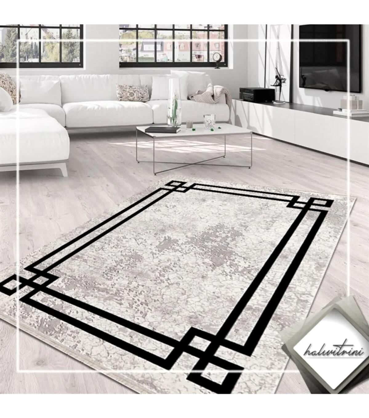 Merinos Therapy 33260 Çok Renkli Yıkanabilir Kaymaz Dikdörtgen Makine Dokuma Salon Halısı 160x230 cm