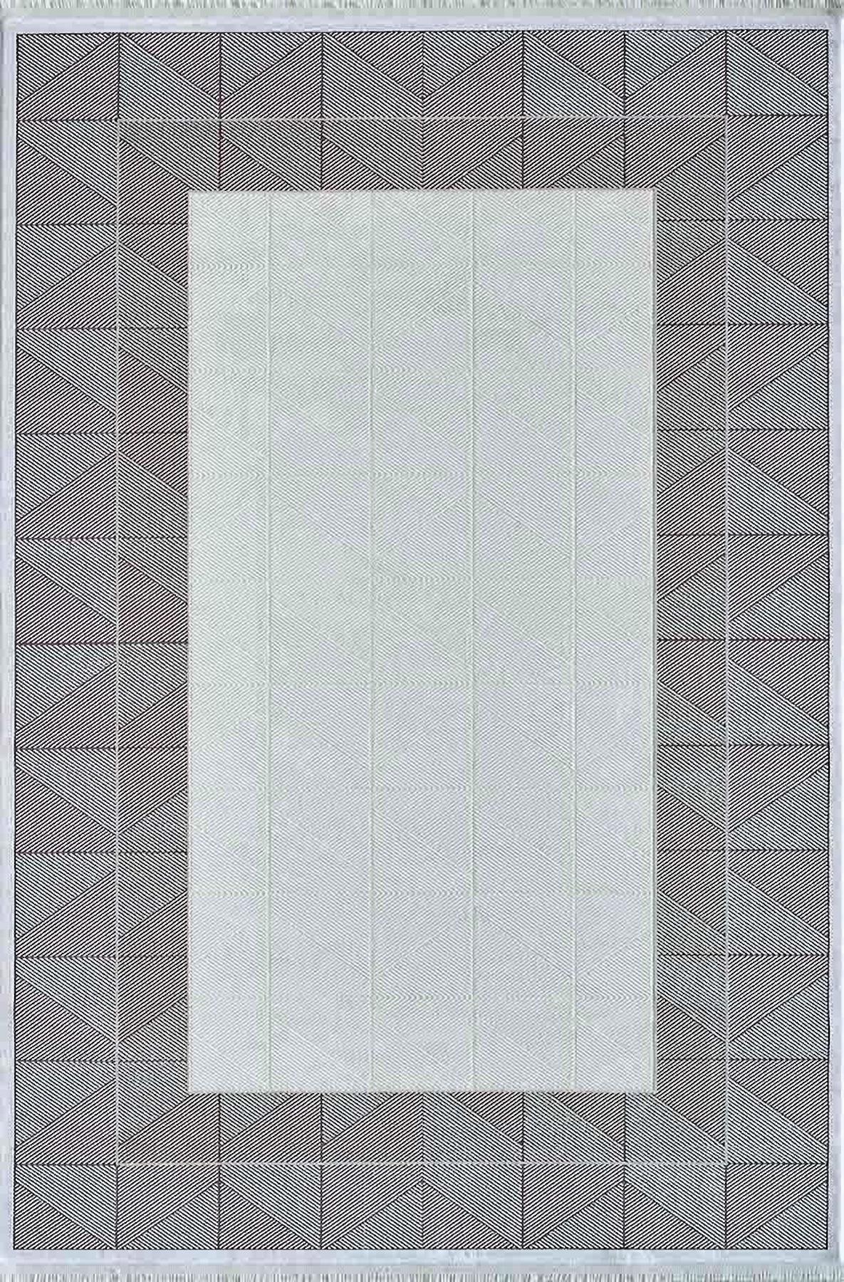 Artemis Halı Mina 09101B Çok Renkli Akrilik Yıkanabilir İnce Kaymaz Jüt Taban Dikdörtgen Makine Dokuma Salon Halısı 80x120 cm
