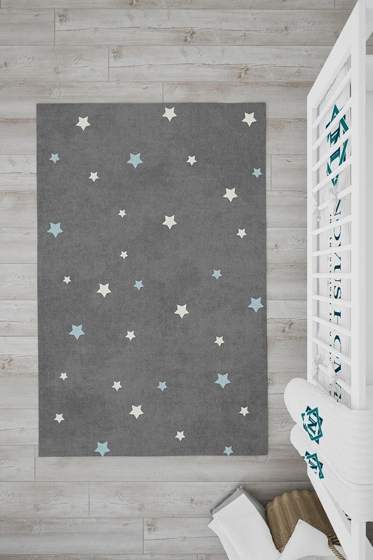 Novus Home Verona Serisi Krem 6 mm Polyester Antibakteriyel-Toz Tutmaz-Yalıtıma Yardımcı Yıkanabilir İnce Kaymaz Taban Dikdörtgen Makine Dokuma Çocuk Odası Halısı 240x340 cm