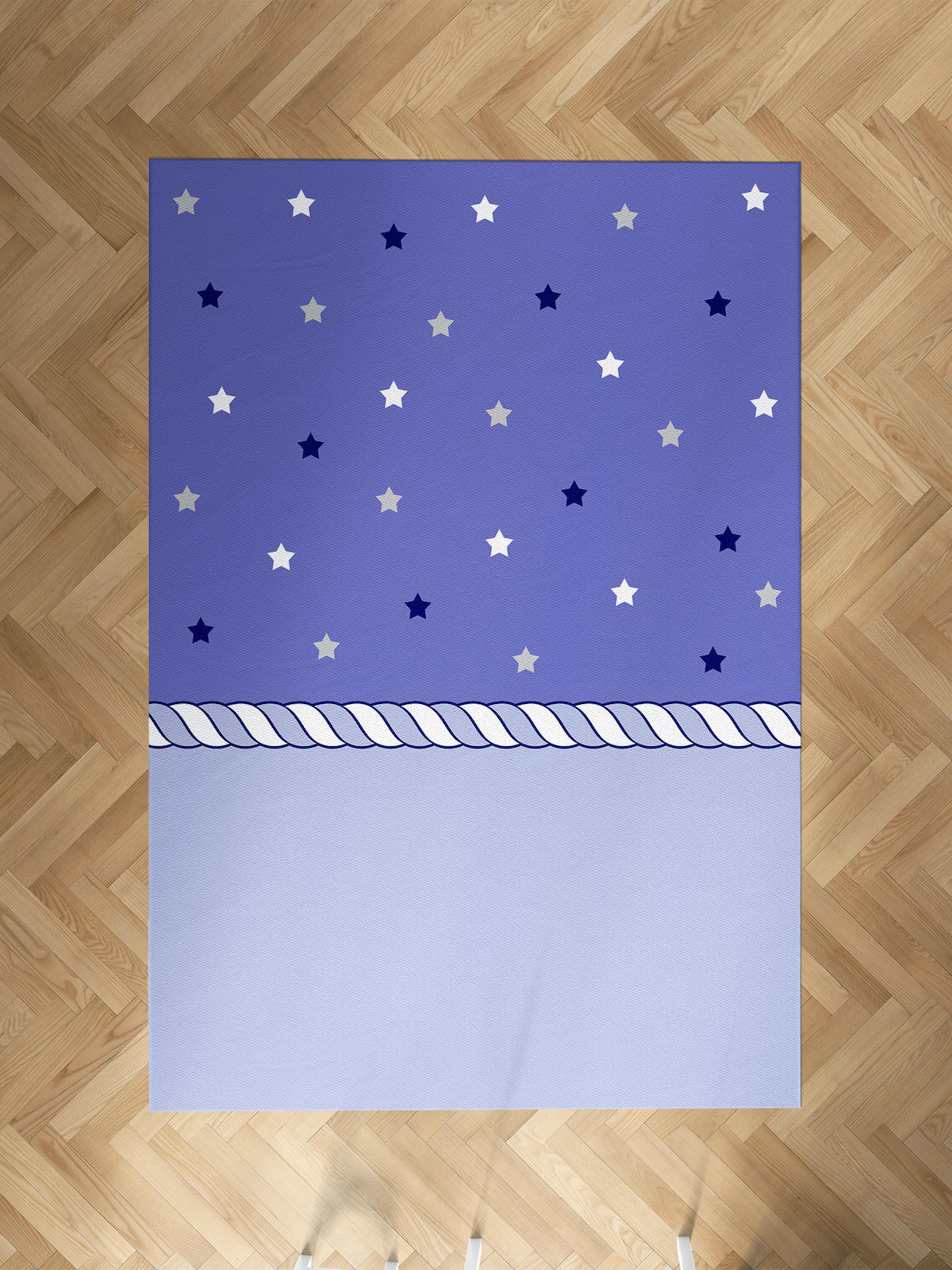 Mekta Home Yıldız Krem 10 mm Antibakteriyel Yıkanabilir İnce Kaymaz Dot Taban Dikdörtgen Makine Dokuma Çocuk Odası Halısı 180x280 cm