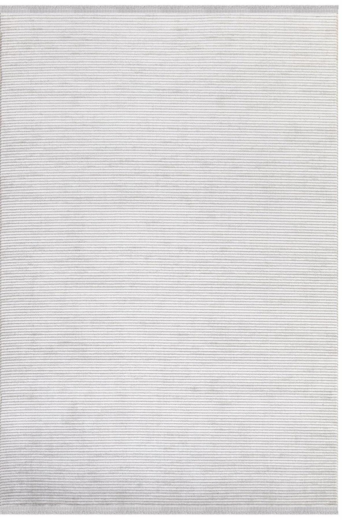İpek Mekik Halı Filiya 11351 Gri 8 mm Akrilik Yıkanabilir Orta Kaymaz Pamuk Taban Dikdörtgen Makine Dokuma Antre-Çocuk Odası-Salon-Yatak Odası Halısı 180x180 cm
