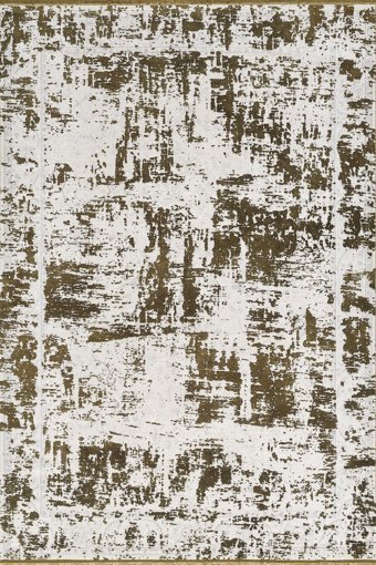 Royal Halı Da Vinci DJ00F Bej - Yeşil 6 mm Polyester Antibakteriyel Yıkanabilir Kalın Kaymaz Lateks Taban Dikdörtgen Makine Dokuma Salon Halısı 80x300 cm