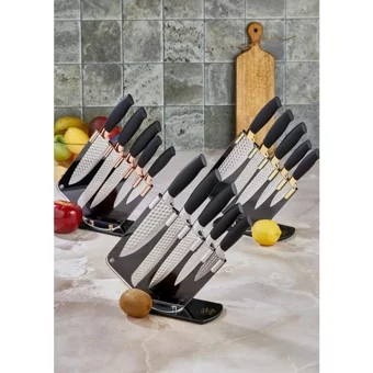 Cooker Cam Standlı 6 Parça Bıçak Seti Silver - Gümüş