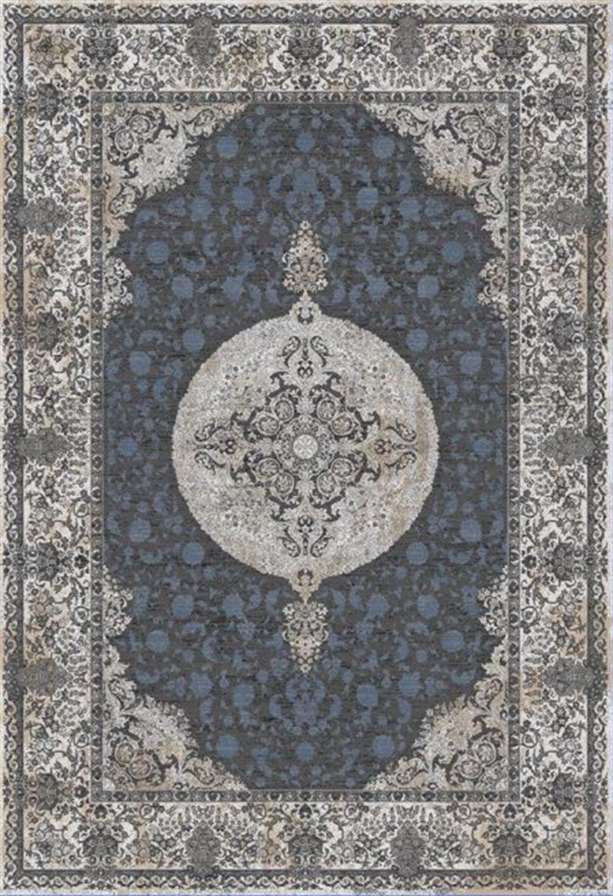 Elexsus Ruby 3059 Krem 7 mm Viskon Silinebilir Yıkanabilir Orta Kaymaz Dikdörtgen Makine Dokuma Oturma Odası-Salon Halısı 200x300 cm
