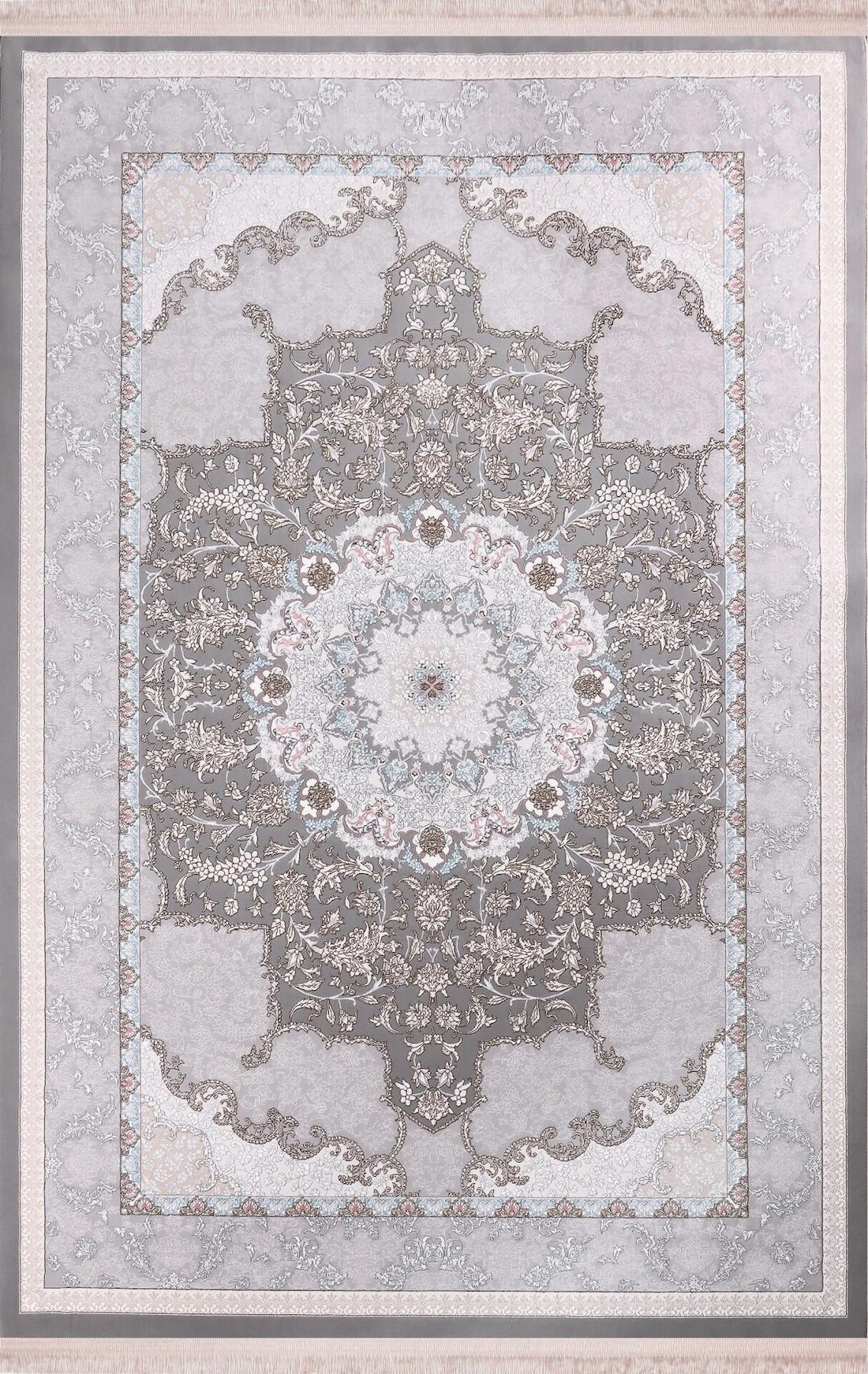 Nexus Louvre 38520B Çok Renkli 5 mm Polyester Yıkanabilir İnce Çiçek Desenli Dikdörtgen Makine Dokuma Salon Halısı 200x300 cm