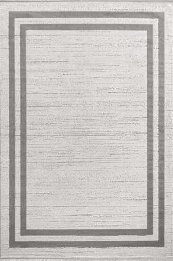 Flora Halı Ayşıl 6841A Krem 4 mm Akrilik-Bambu Silinebilir Yıkanabilir Dikdörtgen Makine Dokuma Salon Halısı 160x230 cm