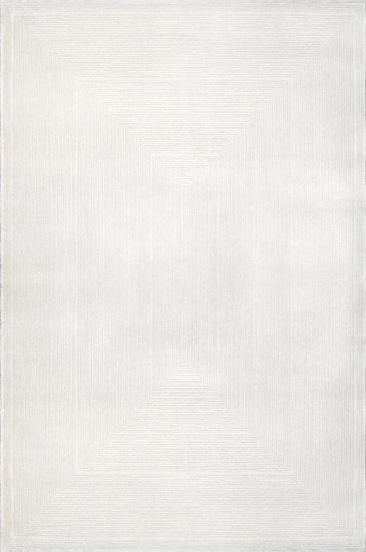 Sanat Halı Gusto 3728 Krem 8 mm Viskon Antibakteriyel Yıkanabilir Kalın Kaymaz Lateks Taban Dikdörtgen Makine Dokuma Salon Halısı 100x200 cm