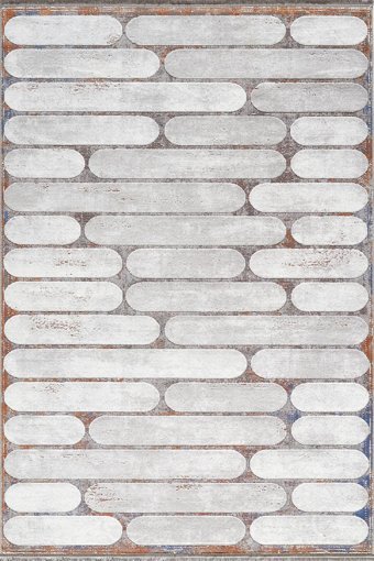 Royal Halı Serenity JV11C Gri 9 mm Polyester Toz Tutmaz Yıkanabilir İnce Kaymaz Lateks Taban Dikdörtgen Makine Dokuma Salon Halısı 120x180 cm