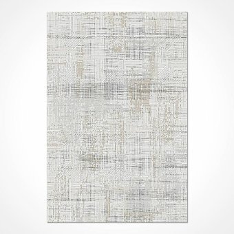Crea Halı Versilia A1378 Krem 4 mm Polipropilen Toz Tutmaz Yıkanabilir İnce Pamuk Taban Dikdörtgen Makine Dokuma Salon Halısı 80x150 cm