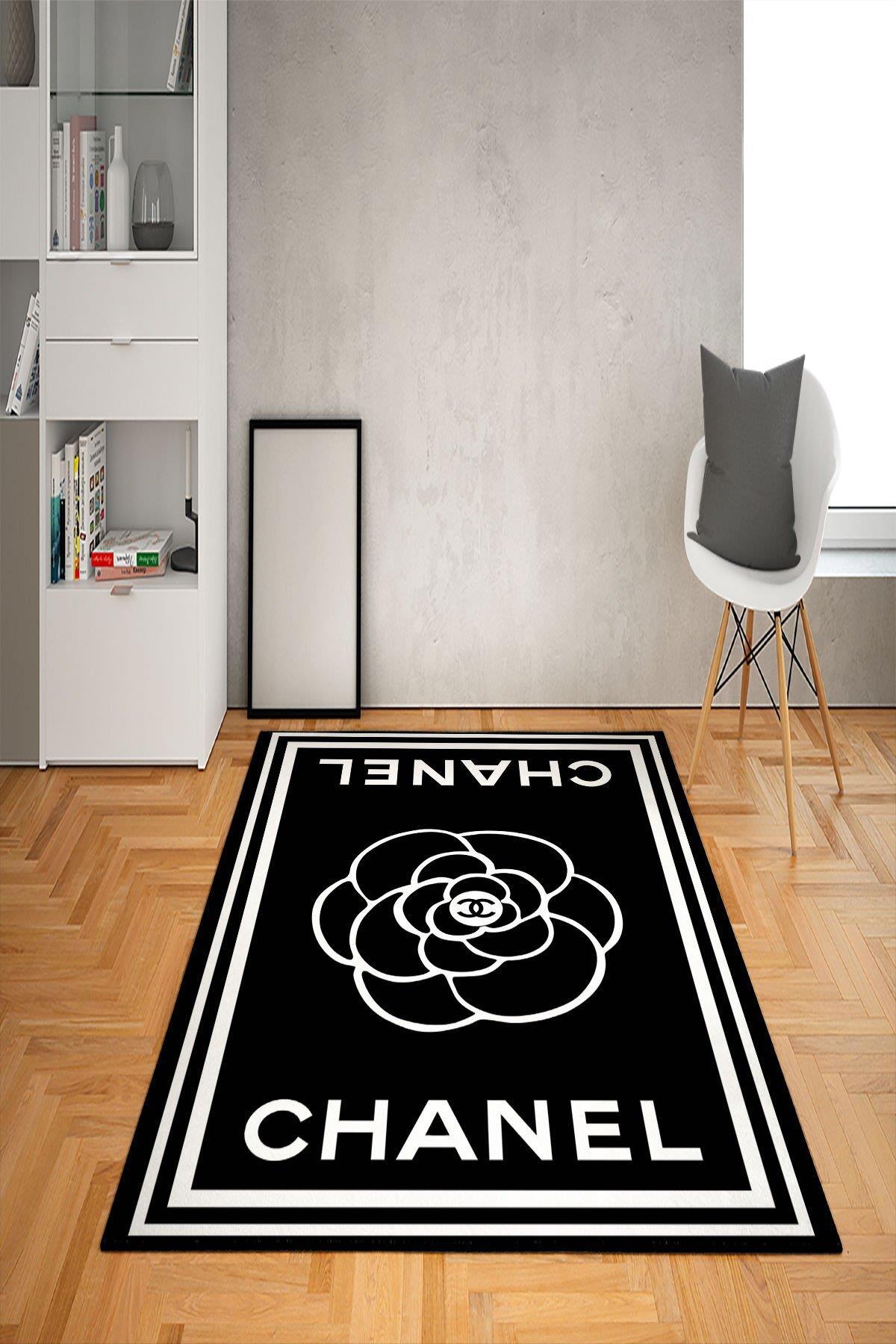 Doruklar Home Collection Beyaz - Siyah 0.7 mm Antibakteriyel Yıkanabilir Kalın Kaymaz Taban Dikdörtgen Makine Dokuma Çocuk Odası Halısı 100x150 cm