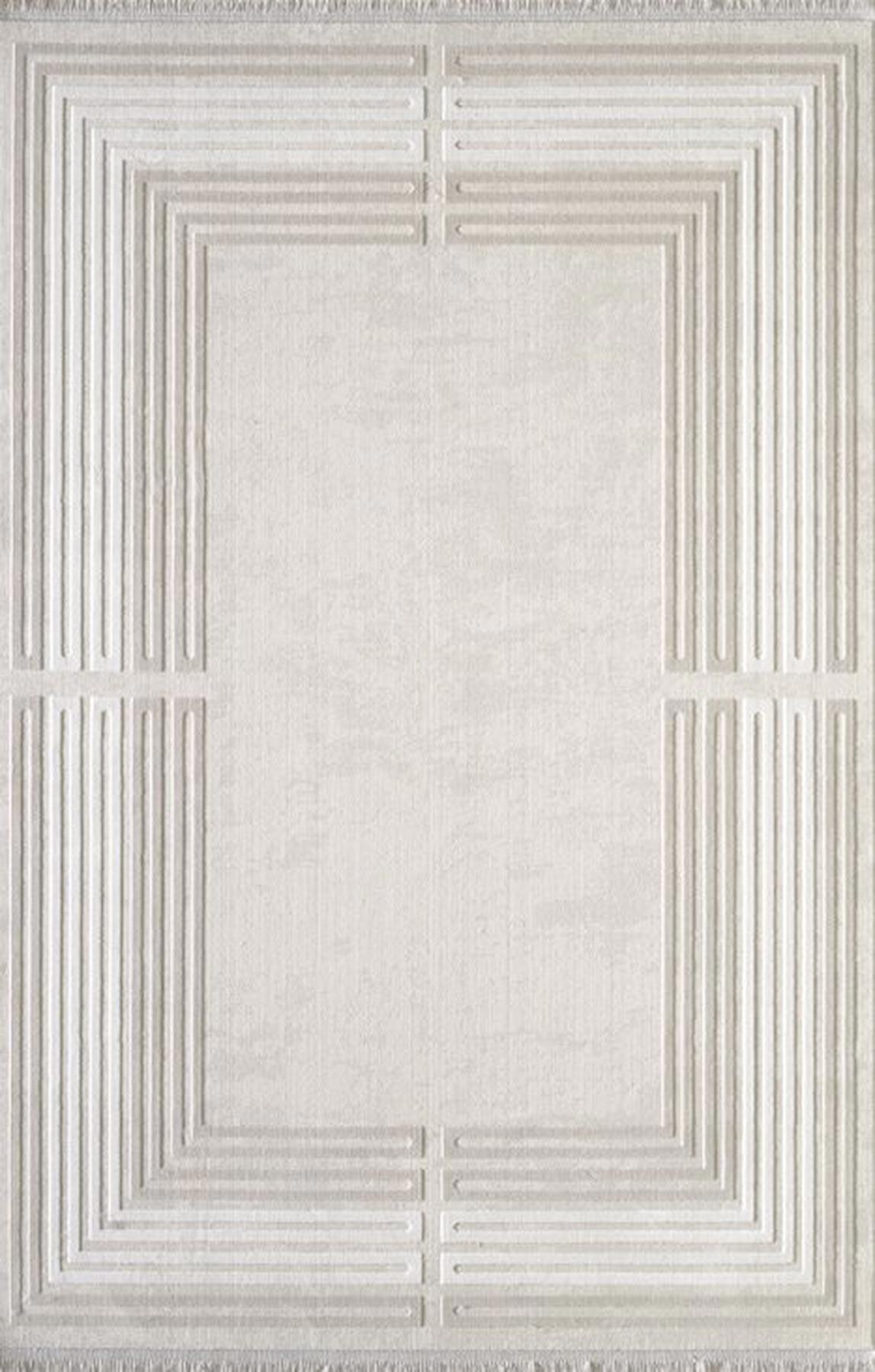 Artemis Halı Murano 1362A Çok Renkli Akrilik Yıkanabilir İnce Kaymaz Jüt Taban Dikdörtgen Makine Dokuma Salon Halısı 160x230 cm