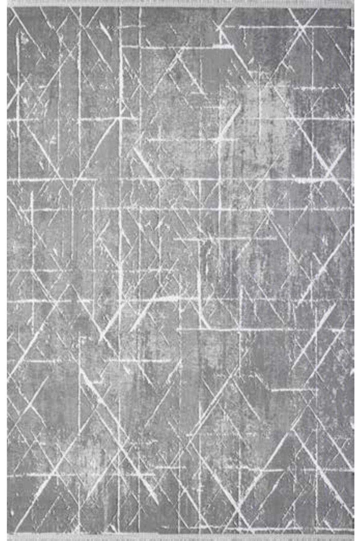 Atlas Halı Mood MD00D Çok Renkli 10 mm Viskon Yıkanabilir İnce Kaymaz Jüt Taban Dikdörtgen Makine Dokuma Salon Halısı 80x150 cm